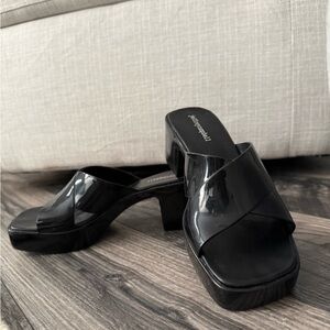 Jeffrey Campbell Black Patent Mules